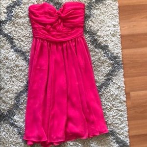 Strapless evening dress